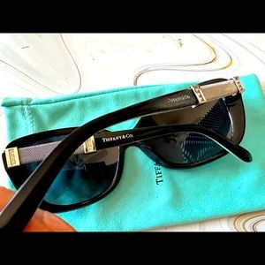 Tiffany & Co. Square Black/Blue Gradient Sunglasses